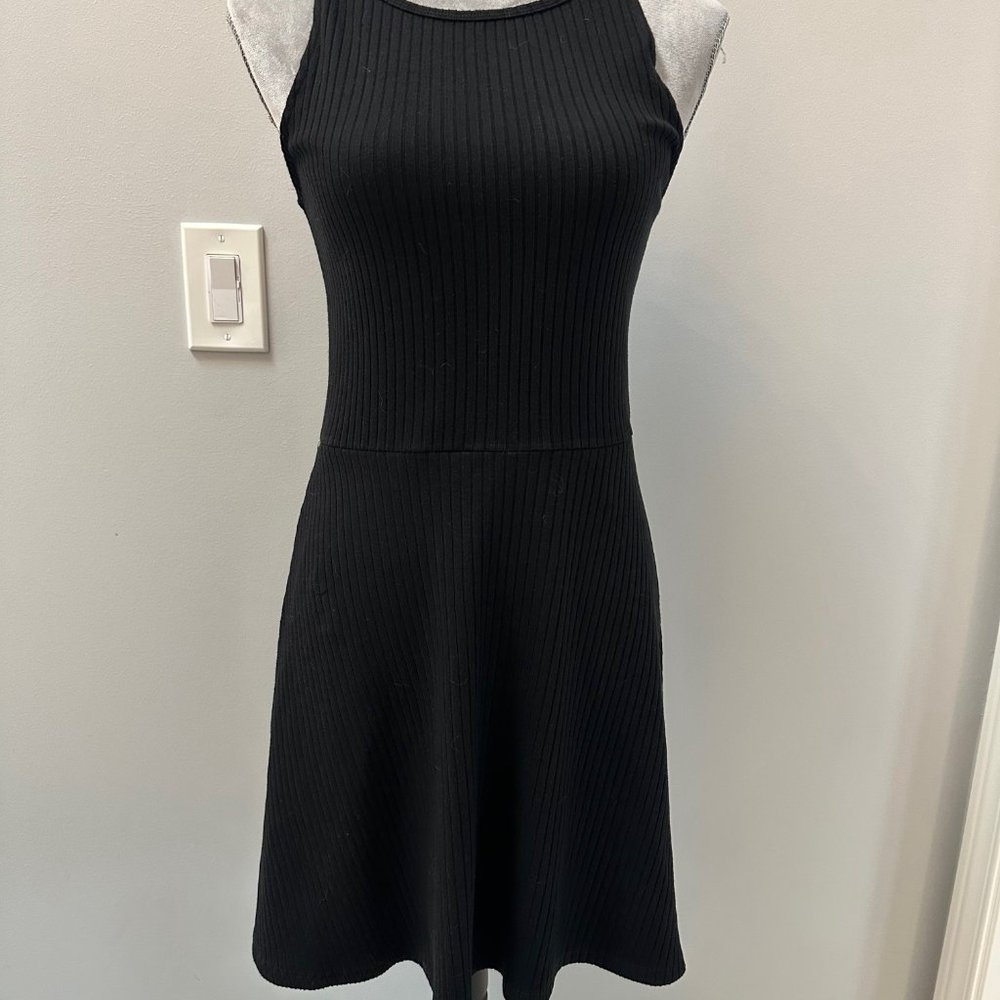 TOPSHOP Black Knit Dress